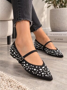 GABRIELLA Flats  - A New Day Jet - Black - NWT